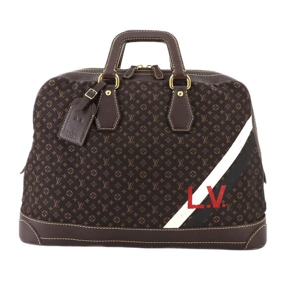 LOUIS VUITTON Monogram Mini Lin Initiales Isfahan Boston Bag M40017 90282925 - Picture 1 of 10